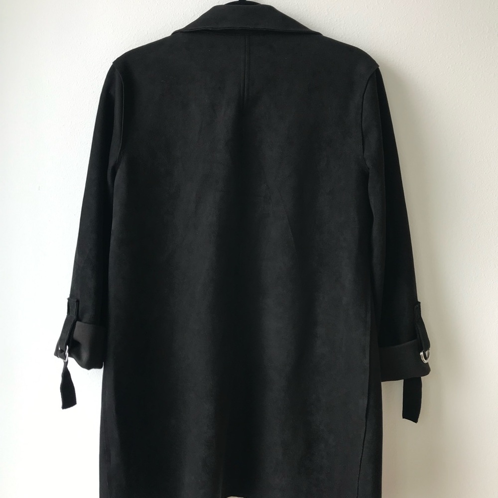 Kut from the Kloth Faye Long Coat Black Small Blazer - Picture 5 of 8